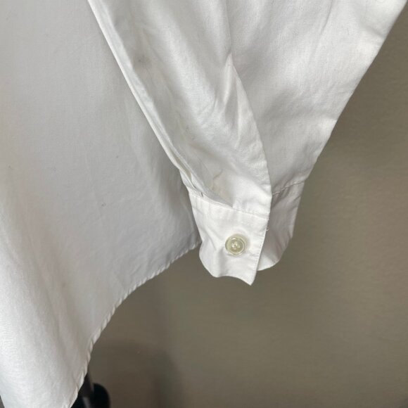 VINTAGE Koret White Equestrian Horse Embroidered Collar Button Down Blouse Top - Picture 5 of 11